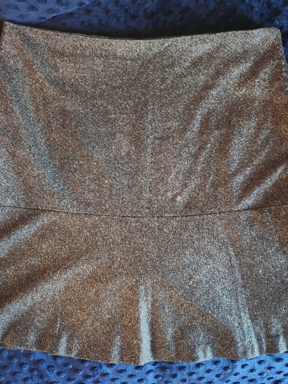 Talbots Metallic Silver Mini Skirt